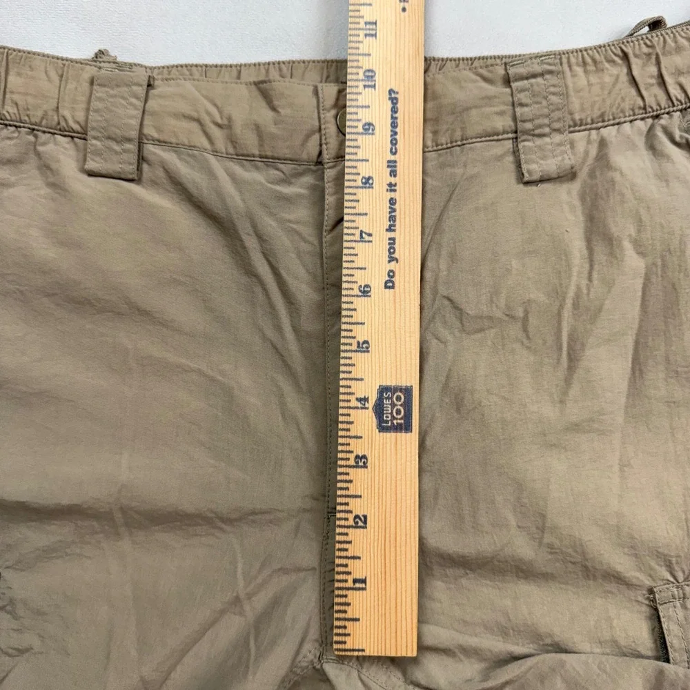 The North Face Mens Convertible Cargo Hiking Pants Tan Khaki Nylon Size M M/M